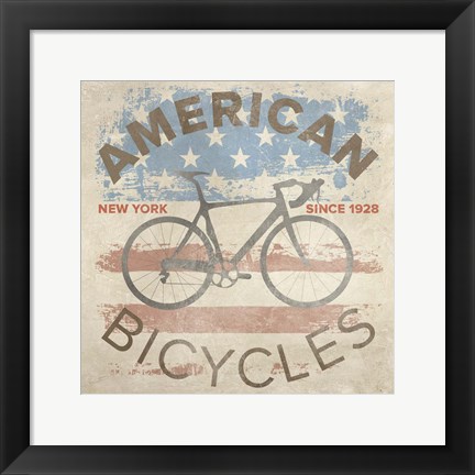 Framed American Bikes Print