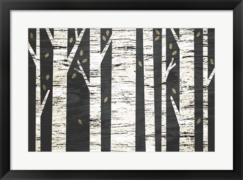 Framed Birch Forest Print