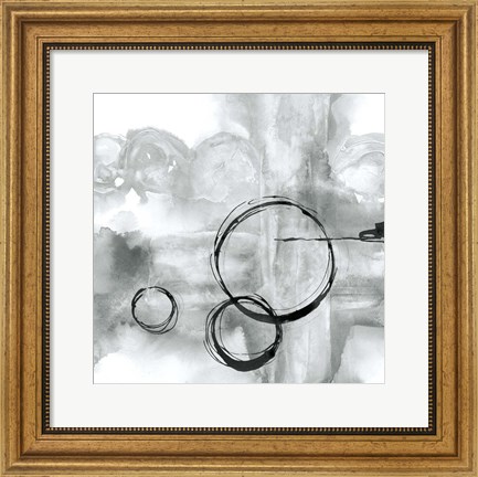 Framed Full Circle II Gray Print