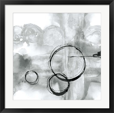 Framed Full Circle II Gray Print