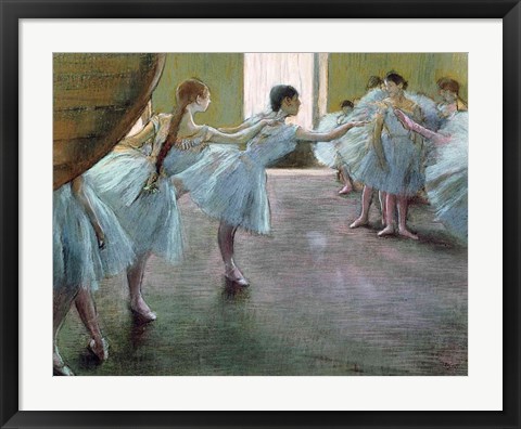 Framed Dancers at Rehearsal Print