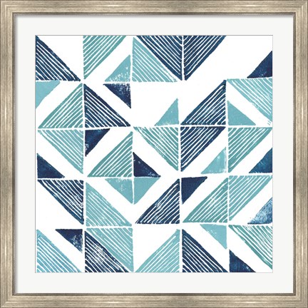 Framed Beryl Block Print III Print