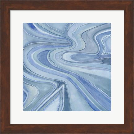 Framed Pastel Agate I Print