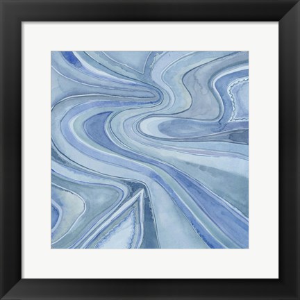 Framed Pastel Agate I Print