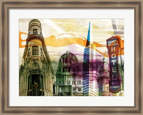 Framed San Francisco Buildings II Print