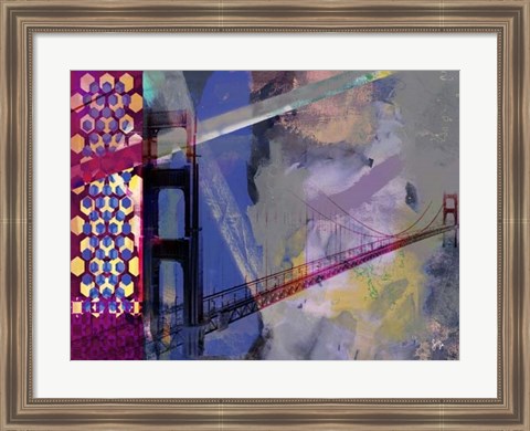 Framed San Francisco Bridge Abstract II Print