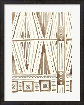 Framed Tribal Impressions IV Print