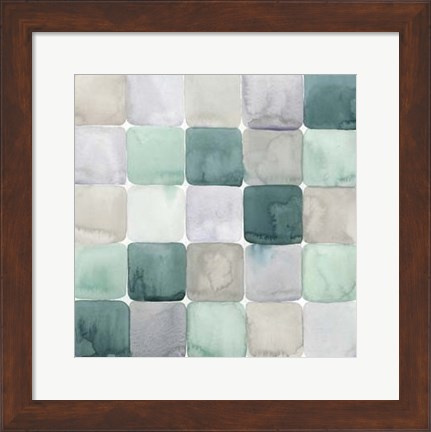 Framed Watercolor Window Panes II Print