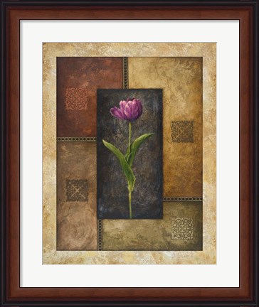 Framed Violet Tulip Print