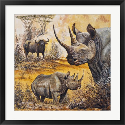 Framed Safari I Print