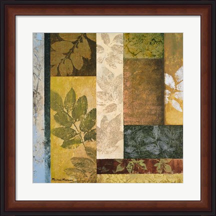 Framed August Leaves I Print