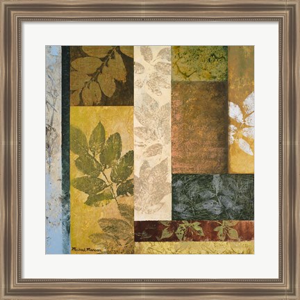 Framed August Leaves I Print