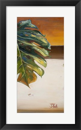 Framed Green Leaf II Print