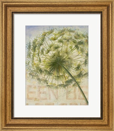 Framed Be Green II Print