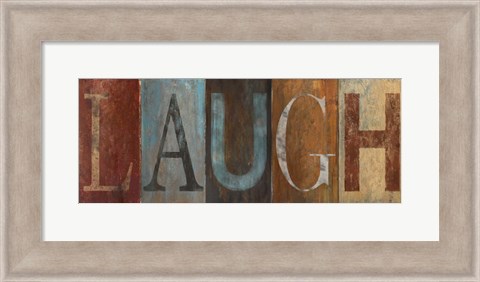 Framed LAUGH Print