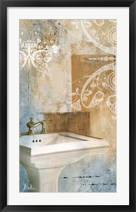 Framed Bathroom &amp; Ornaments II Print