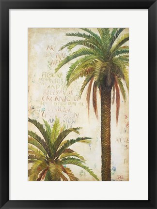 Framed Palms &amp; Scrolls I Print