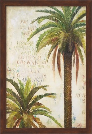 Framed Palms &amp; Scrolls I Print