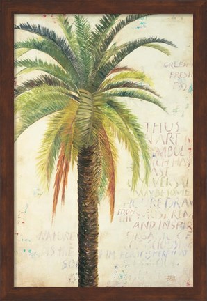 Framed Palms &amp; Scrolls II Print