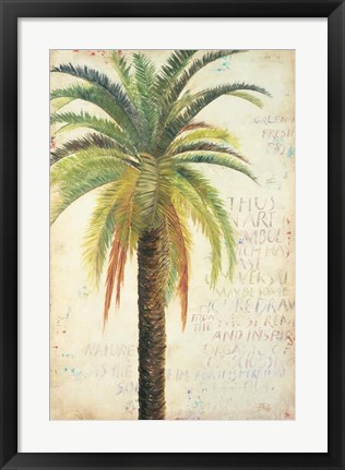 Framed Palms &amp; Scrolls II Print