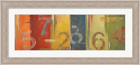 Framed Lucky Numbers I Print