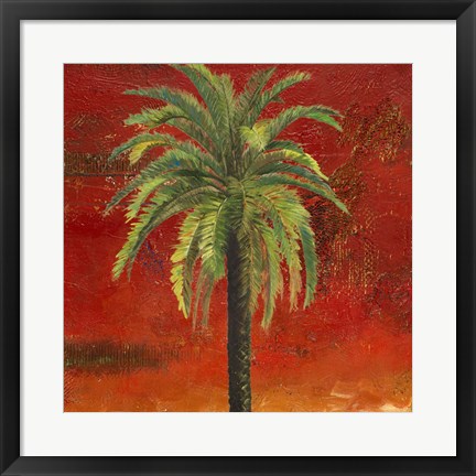 Framed La Palma on Red III Print