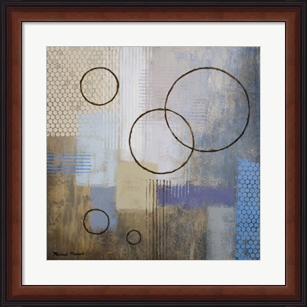 Framed Rain Abstract I Print