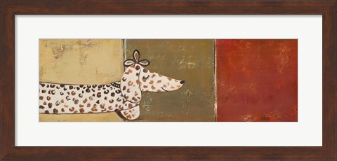 Framed Fashion Puppy II Print