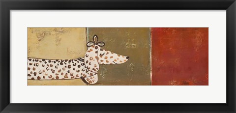 Framed Fashion Puppy II Print