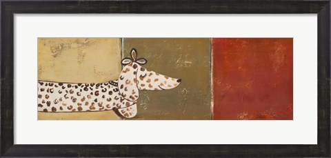 Framed Fashion Puppy II Print