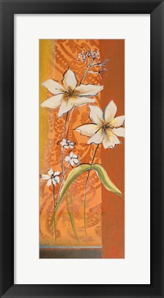 Framed Fancy Floral I Print