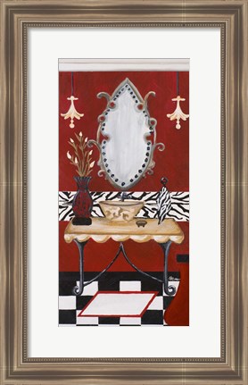 Framed Palm Beach Bath II Print