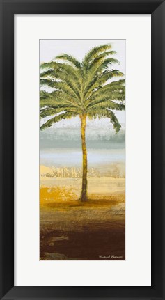 Framed Beach Palm II Print