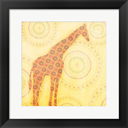 Framed Giraffe Print