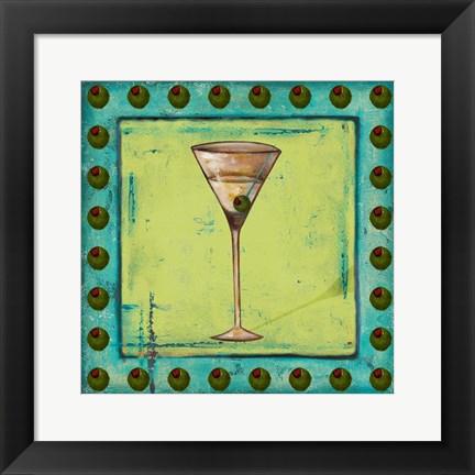 Framed Olive Coctelito Print