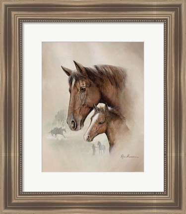 Framed Race Horse I Print