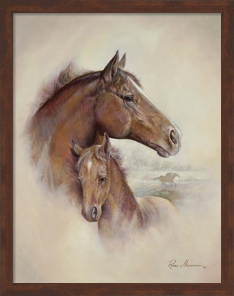 Framed Race Horse II Print