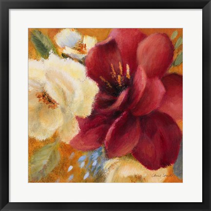 Framed Billowing Blooms I Print