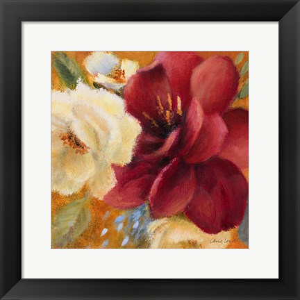 Framed Billowing Blooms I Print