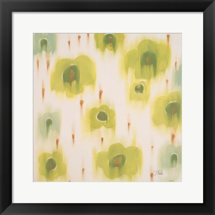 Framed Green Bloom Print