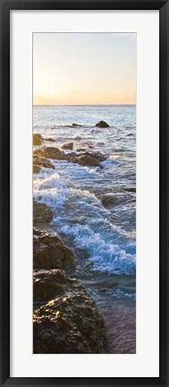 Framed Bimini Coastline I Print