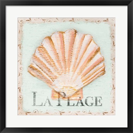 Framed La Plage Print