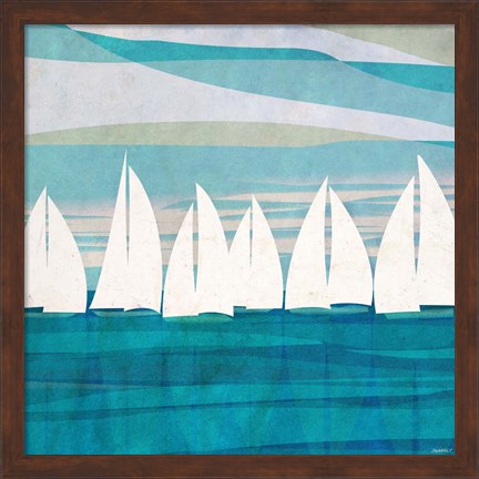 Framed Afternoon Regatta II Print