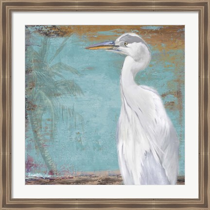 Framed Tropic Heron II Print