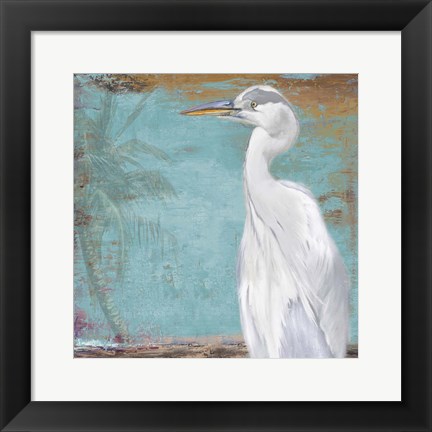 Framed Tropic Heron II Print