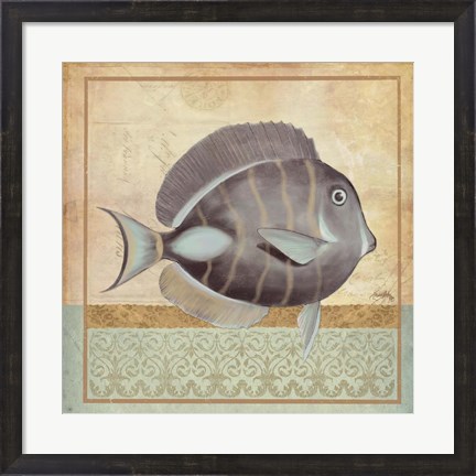 Framed Vintage Fish II Print