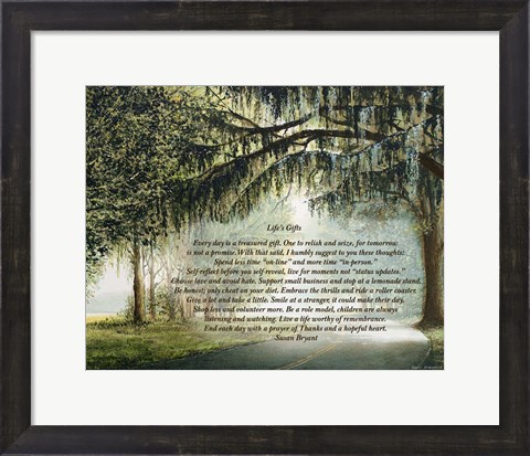 Framed Life&#39;s Gifts Print