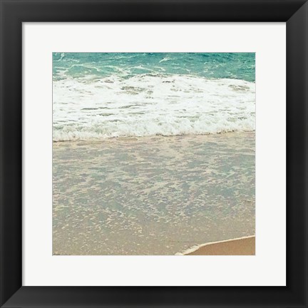 Framed Teal Waves II Print