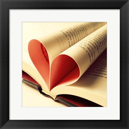 Framed Open Book Print