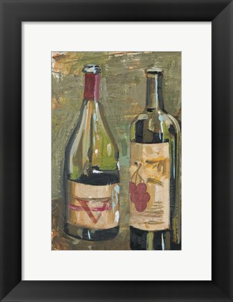 Framed Vino I Print